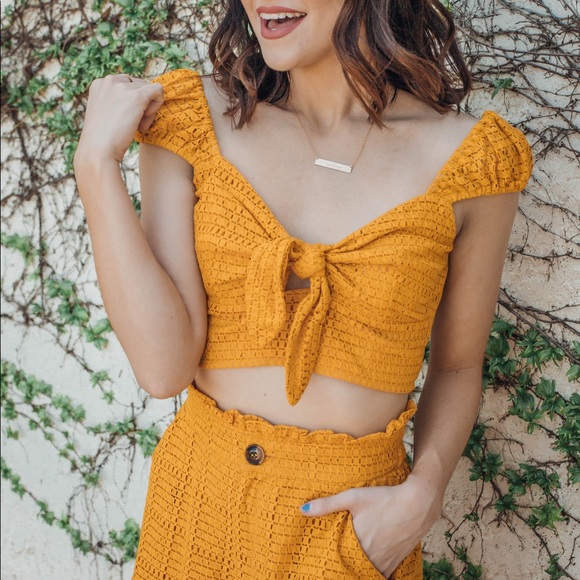 Cherry Tie Crop Top - Picture 2 of 7